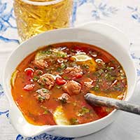 Soppa med chorizo