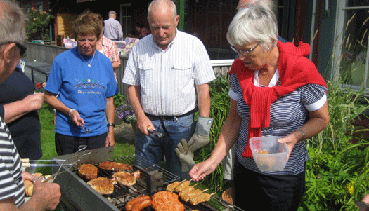 Trevlig grillfest med Vallebygden