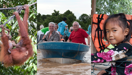 Flytande safari på Borneo