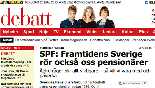 SPF i Aftonbladet: ”Vi måste tänka nytt”
