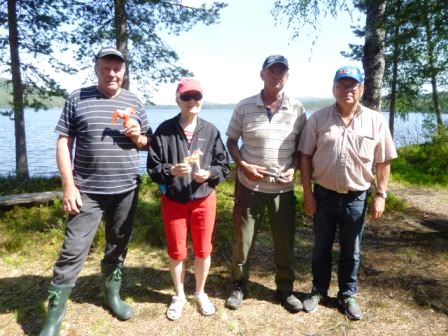 SPF Mora ute på lyckat fiskafänge vid sjön Ljugarn