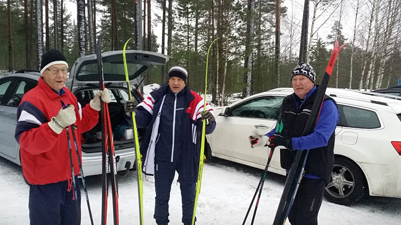 Skidåkning vid Stångtjärn 11 januari