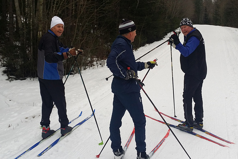 Skidåkning i Bergebo den 1 februari