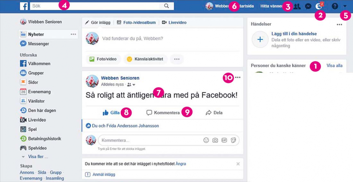 Så kommer du igång med Facebook