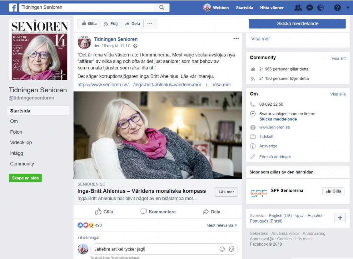 Gå Med I Grupp Som Sida Facebook