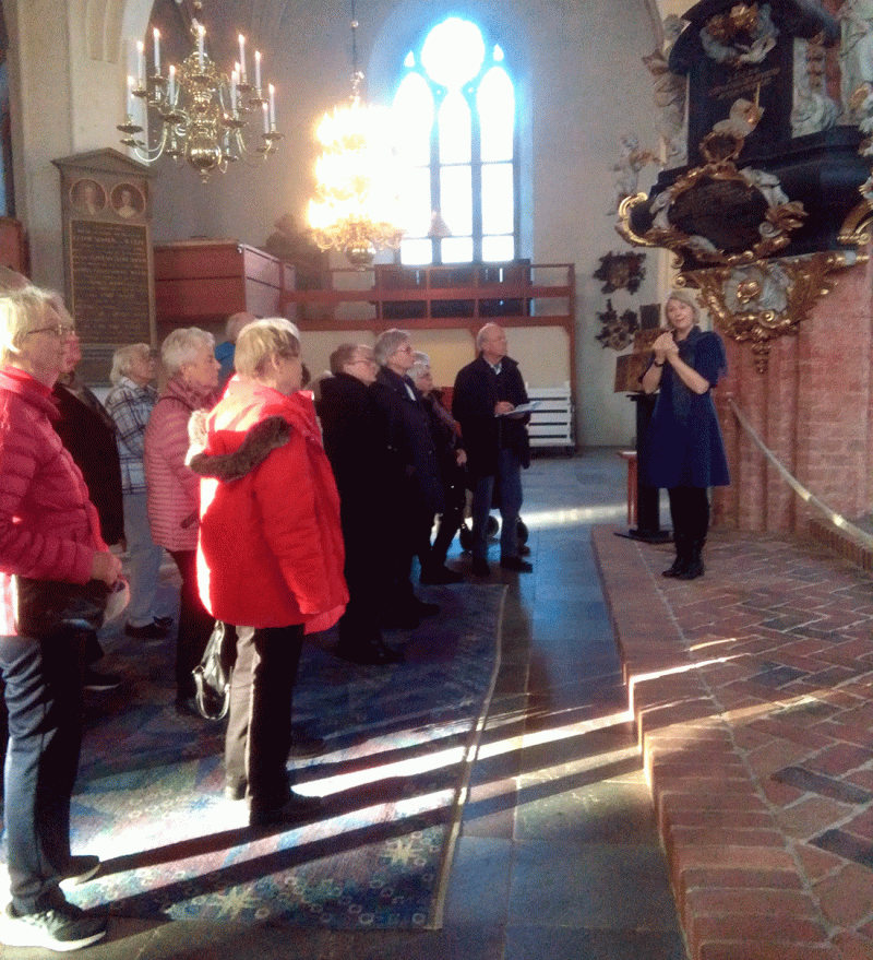 Besökte domkyrkan i Västerås