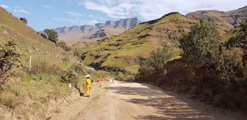 Mot Drakensberg och Leshoto