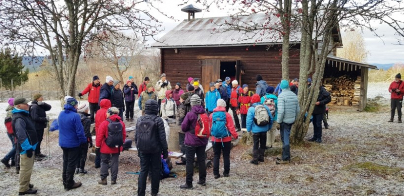 62 vandrare från SPF Seniorerna Falun vid långvandringsstart!