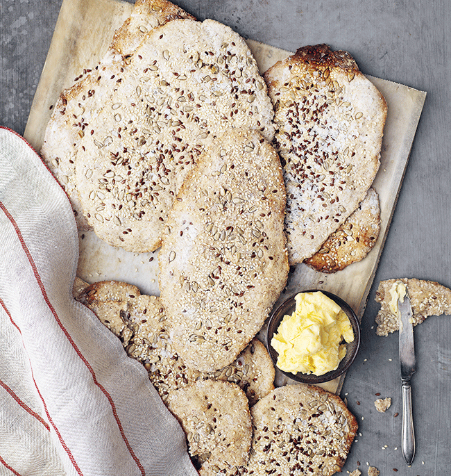 Tunt julknäckebröd