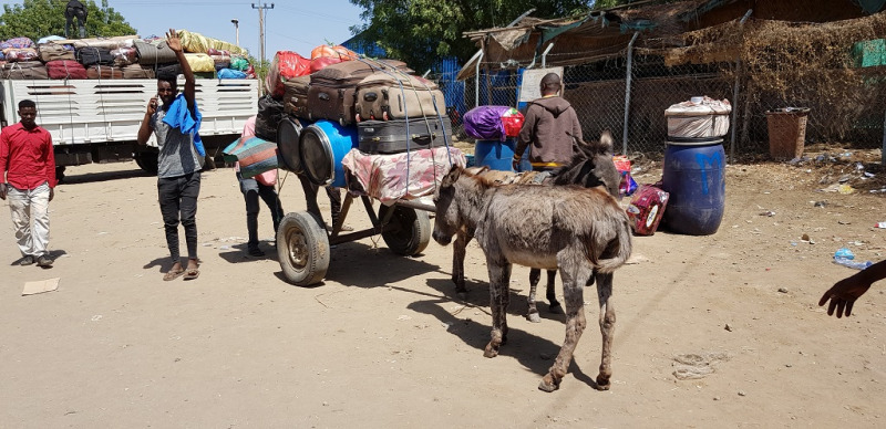 Över gränsen in i Sudan