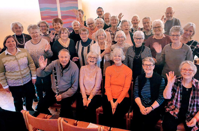 SPF-kören Treklangen i Mölndal 35 år