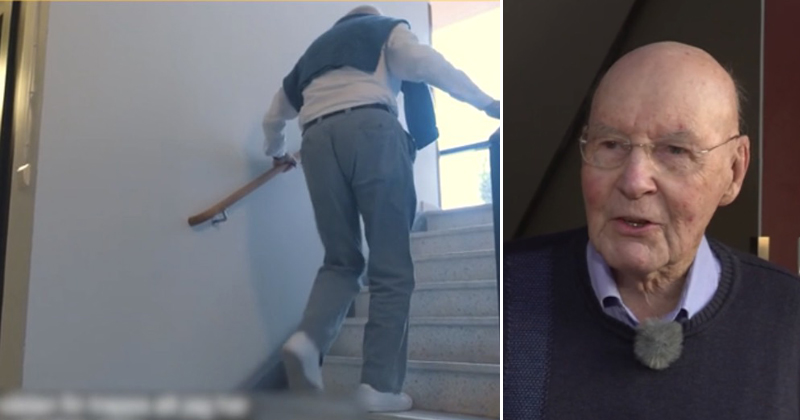 Per Anders, 93, tar trapporna – och mår bättre
