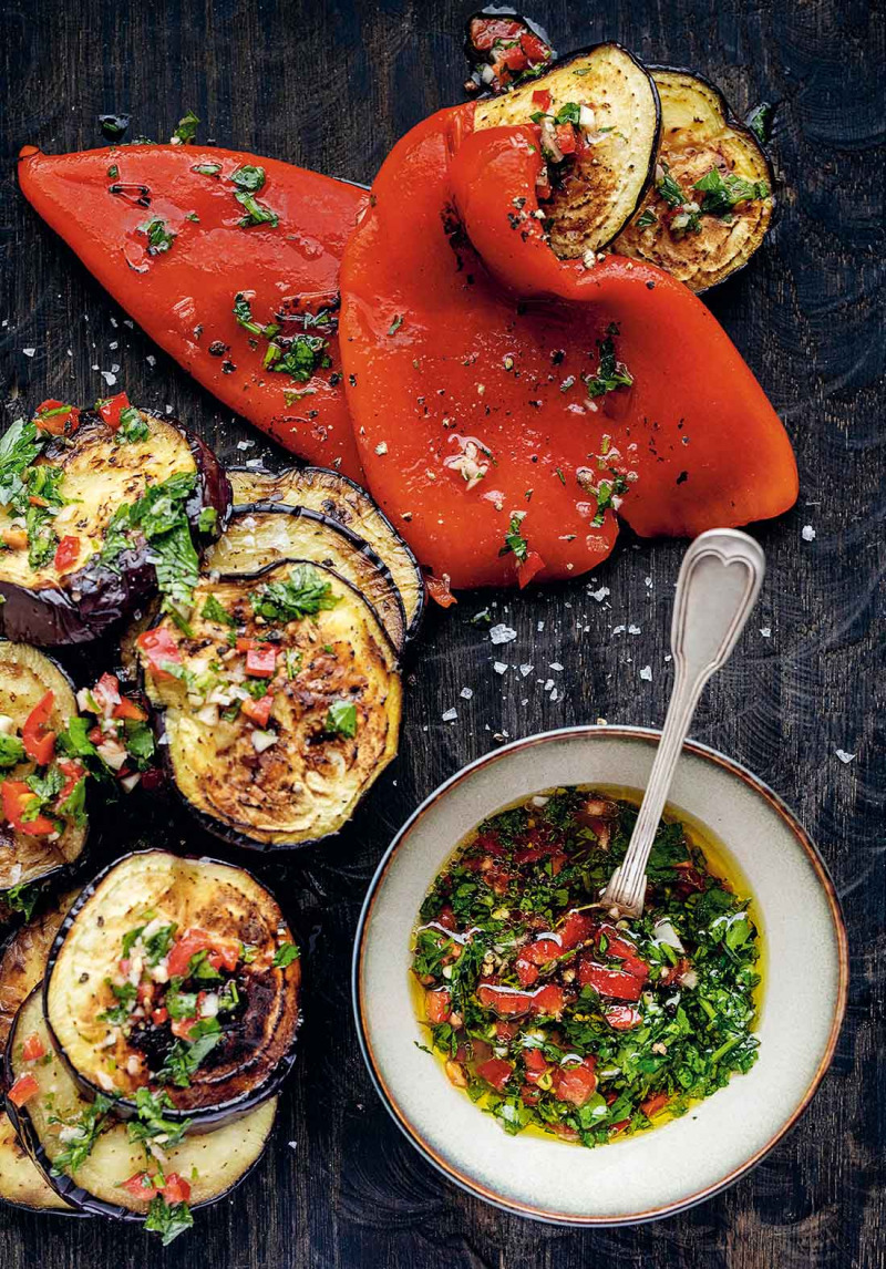 Fantastisk aubergine med chermoula