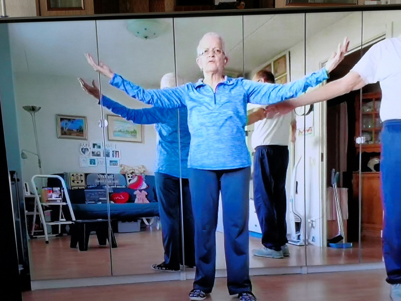 Avslutning på Senior Qigong på distans