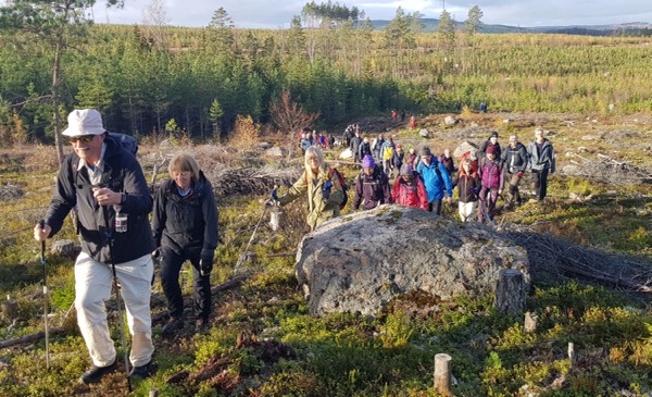 Första långvandringen för säsongen hos SPF Seniorerna Falun