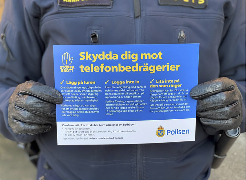 Polisens drag: Skicka vykort till alla 70-plussare