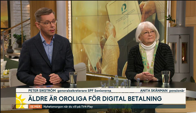 SPF Seniorerna i TV4 om äldre och digitalisering