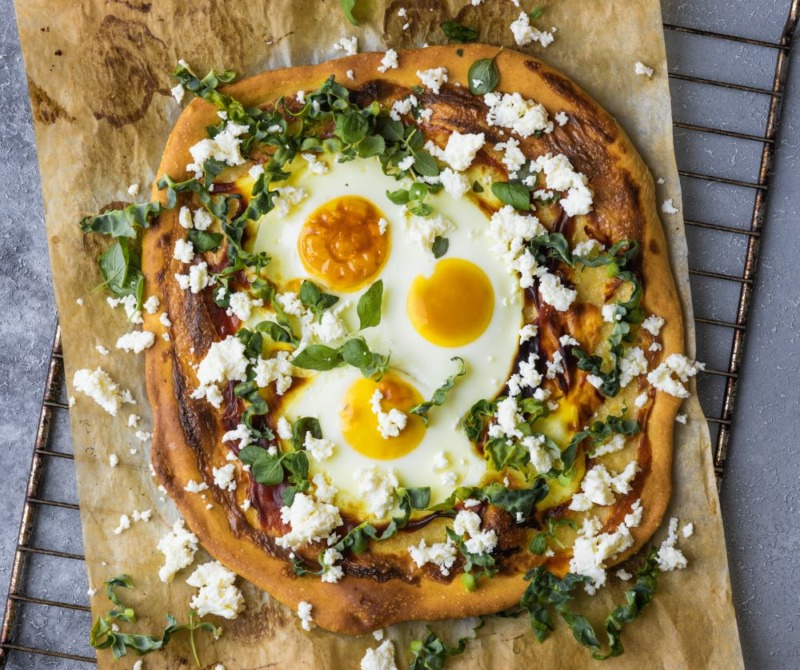 Äggpizza