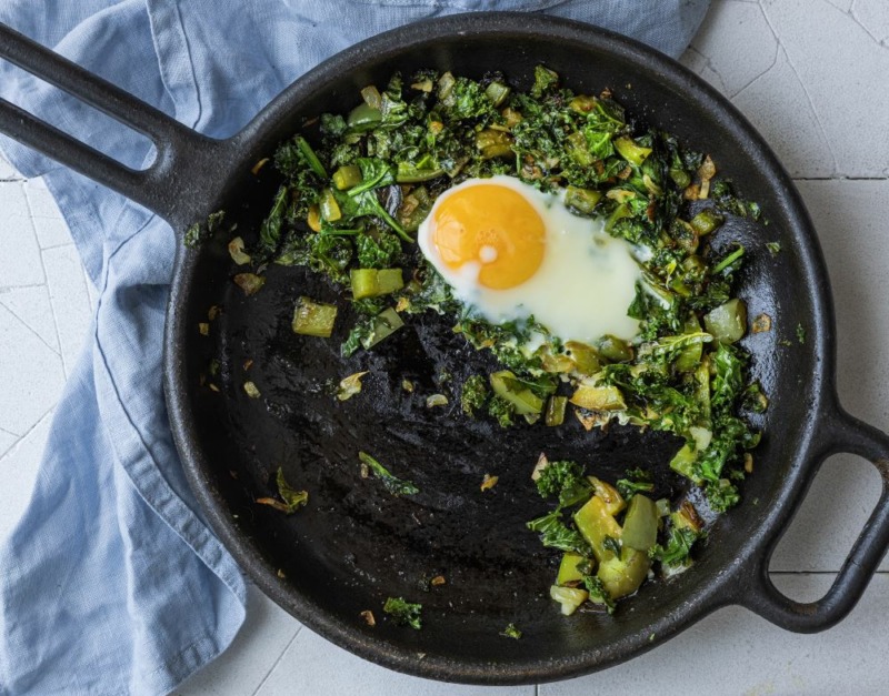 Grön shakshuka