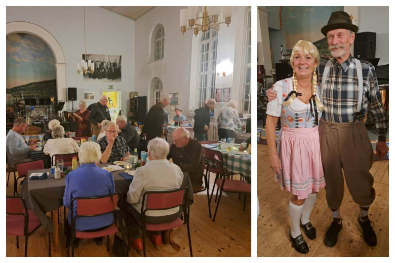 Joddling och apfelstrudel på Oktoberfest i Ludvika