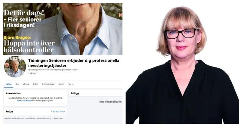 Varning: Facebook-bedragare utnyttjar Seniorens namn