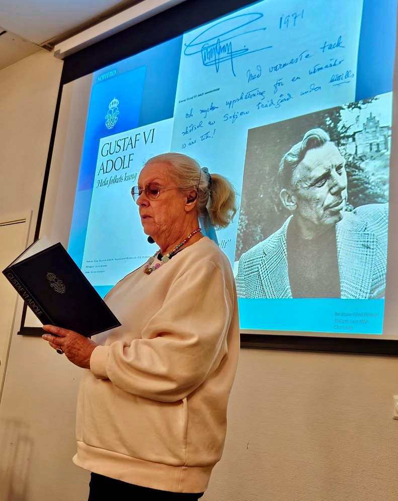 Föredrag om Kungen, pappa och jag i Ekerö