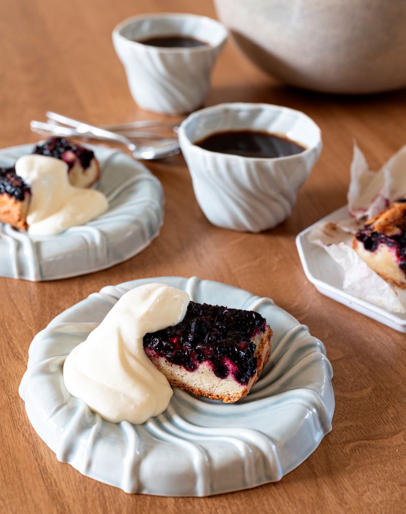 Seg blåbärskaka