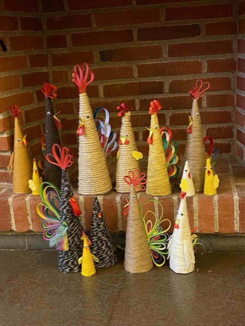 Påskpynt i Billesholm