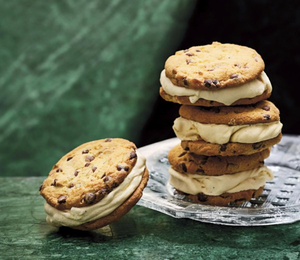 Pimpade cookies med vaniljglass och soja