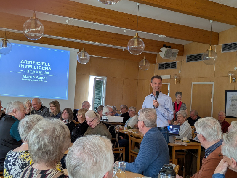 Föredrag om AI hos SPF Seniorerna Kiladalen