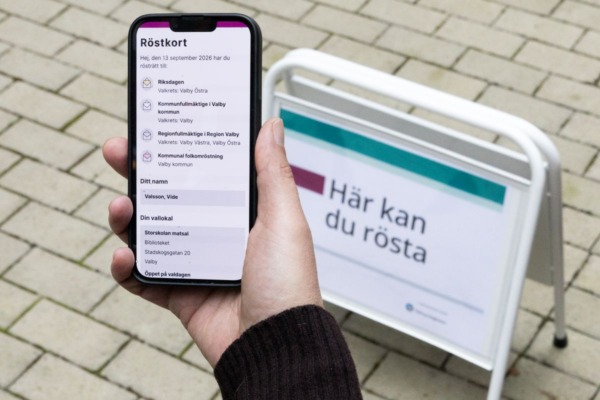 Röstkorten skickas digitalt